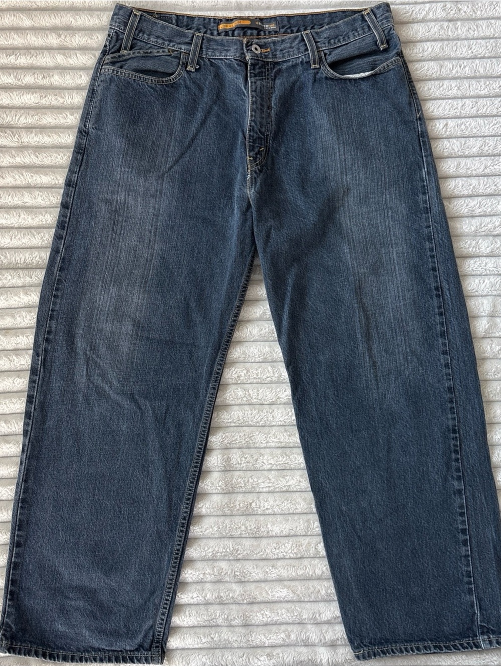 Vintage Levi's SilverTab Low & Loose Baggy Jeans 36x30 Striped Denim Y2K Skater